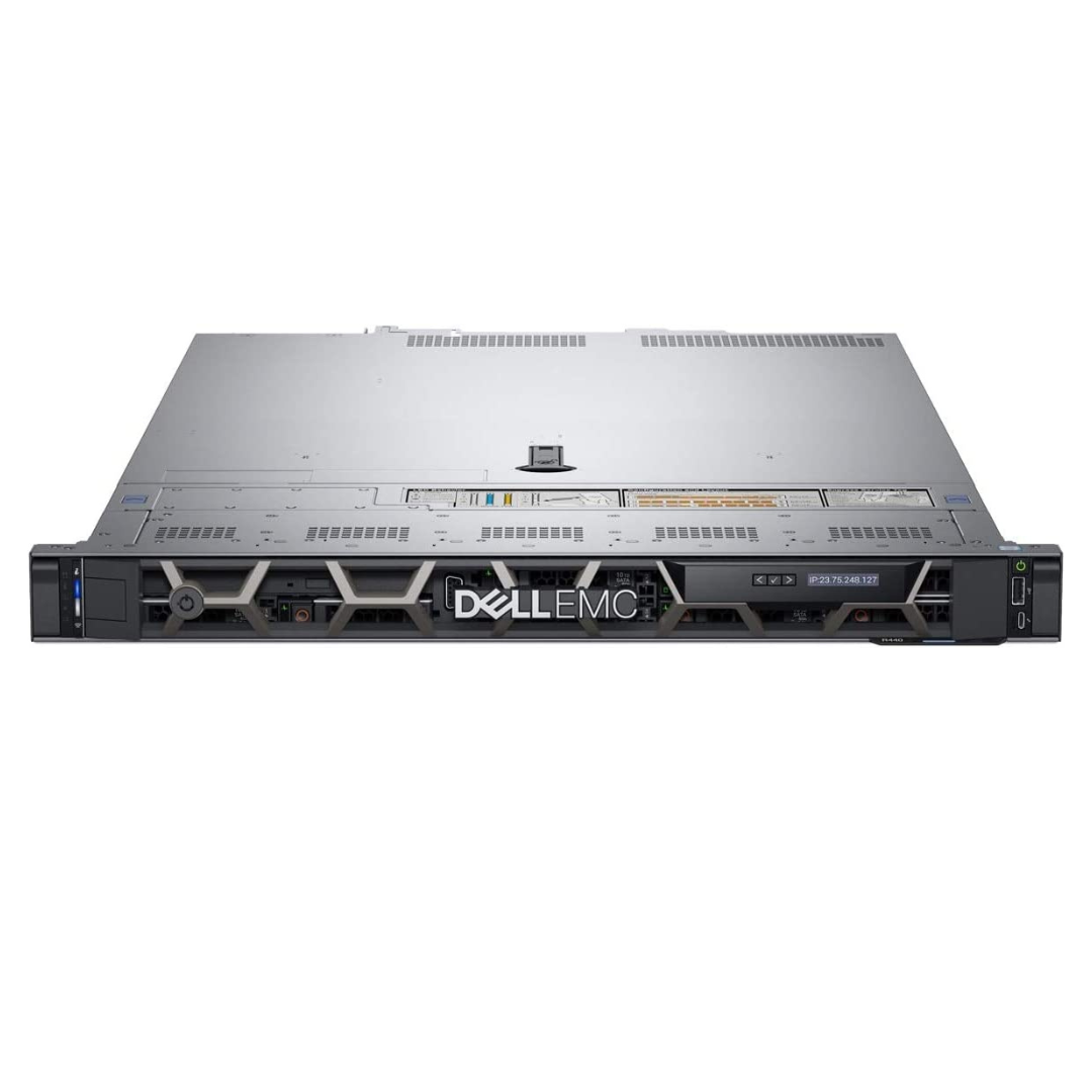 Servidor Dell PowerEdge R440, Processador Intel Xeon DecaCore
